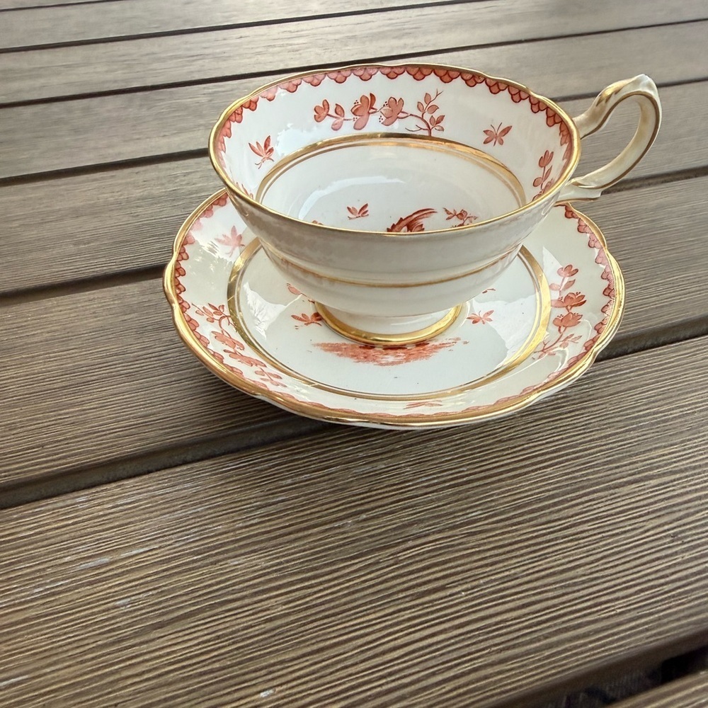 English Vintage Grosvenor Bone China “Ming Blossom” Teacup & Saucer – England - Picture 2 of 5